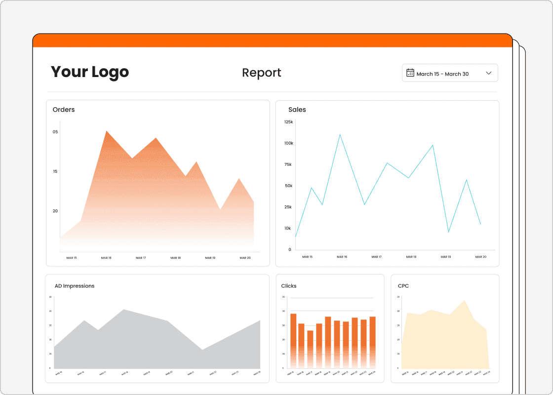 Utilize 100+ free templates to track multiple channel performance
